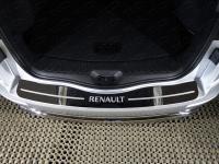 Renault Koleos (16–) Накладка на задний бампер (лист зеркальный надпись Renault)